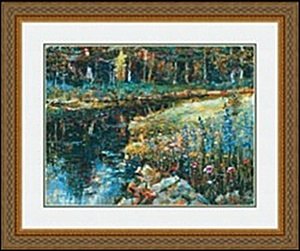 WILDERNESS WONDER after LAU CHUN: LITHOGRAPH, IMAGE SIZE: 24X18 5/16" FRAMEDE SIZE: 34 9/16X28 7/8"