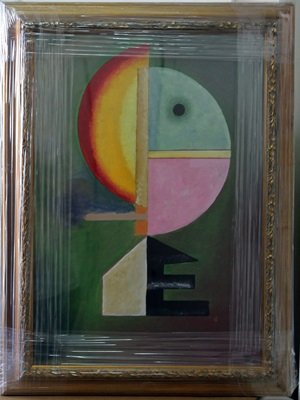 Signed Oil Wassily Kandinsky: attributed to Wassily Kandinsky, bears a signature. Unframed dimensions approx 11x14,