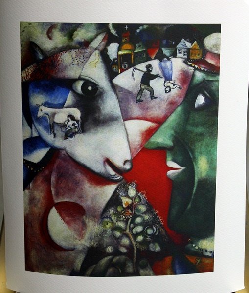 Signed Marc Chagall Lithograph: Lithograph after Marc Chagall bearing the signature. Approx size 11x13.