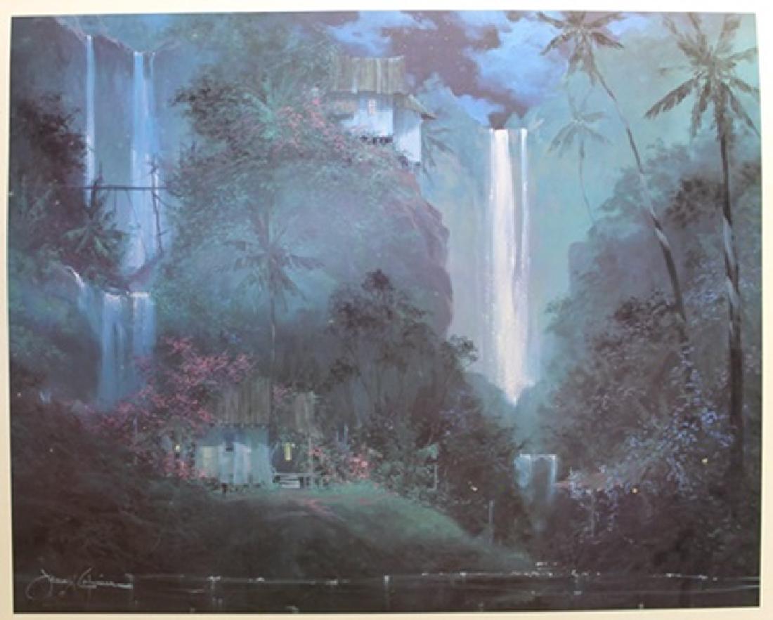 "Ending Falls": By James Coleman: Authentic Lithograph bears the signature Approximately 26" 1/2" x 31" In.