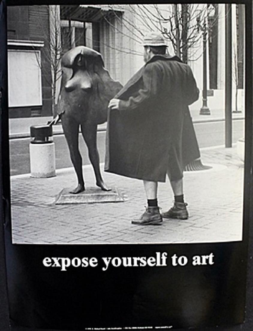 Fine Art Print "Expose yourself to Art" by Michael: Authentic Fine Art Print "Expose yourself to Art" by Michael Beard, Size Approx. 24 x 18 In.