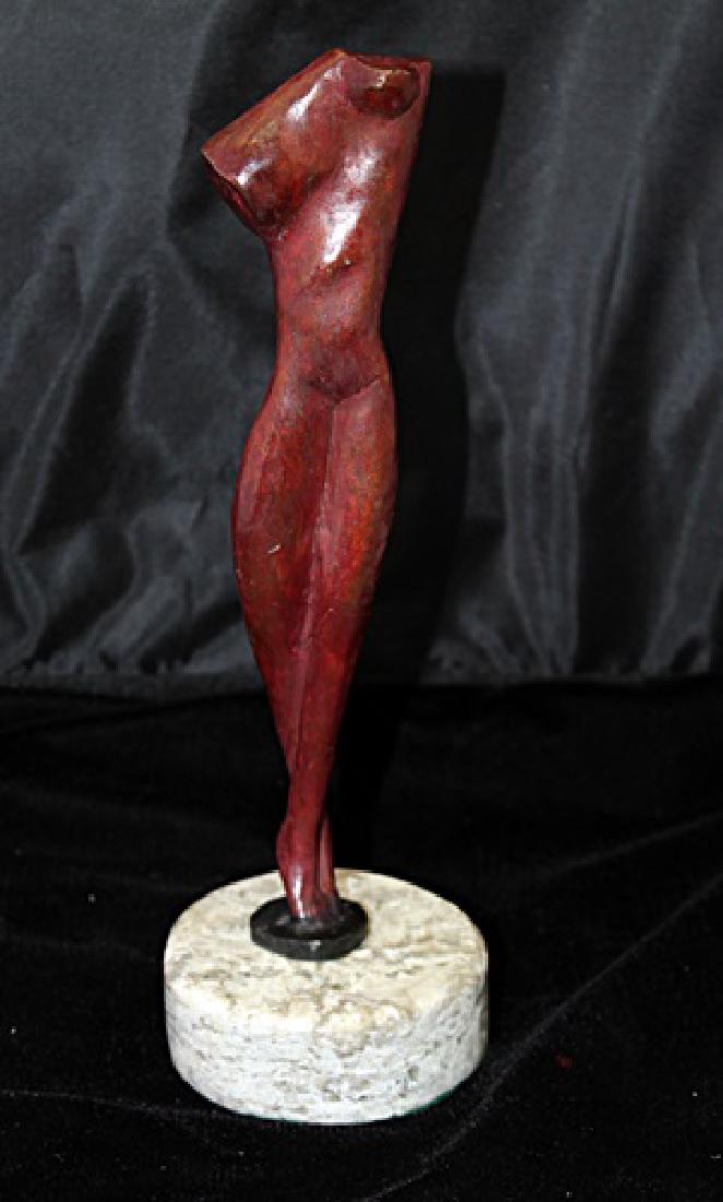 Signed Limited Edition Bronze Archipenko: Old recast patina bronze sculpture Alexander Archipenko, bearing a signature in a limited edition. Dimensions approx 12 x 5 x 5.