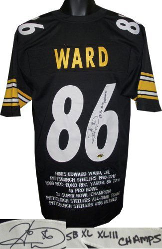 Hines Ward Signed Pittsburgh Steelers Black Prostyle (1 of 1)