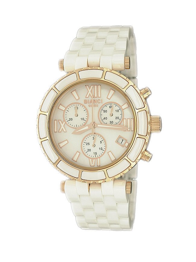 Roberto Bianci Women's Persida Chronograph Ceramic: For the sophisticated woman with an eye for style and functionality; we've created the ROBERTO BIANCI Persida Ceramic watch. It features: a Swiss chronograph movement with date, a nicely designed cera