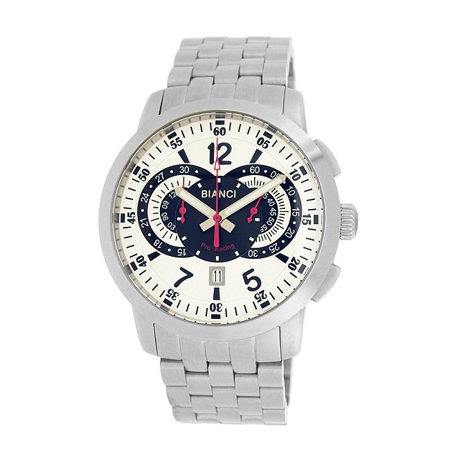 Roberto Bianci Men's Pro Racing Chronograph Watch With: The Bianci Pro Racing collection is HOT!!! In a racing environment where every second and minute counts, this high performance watch will exceed all expectations. The masterfully designed timepiece fe