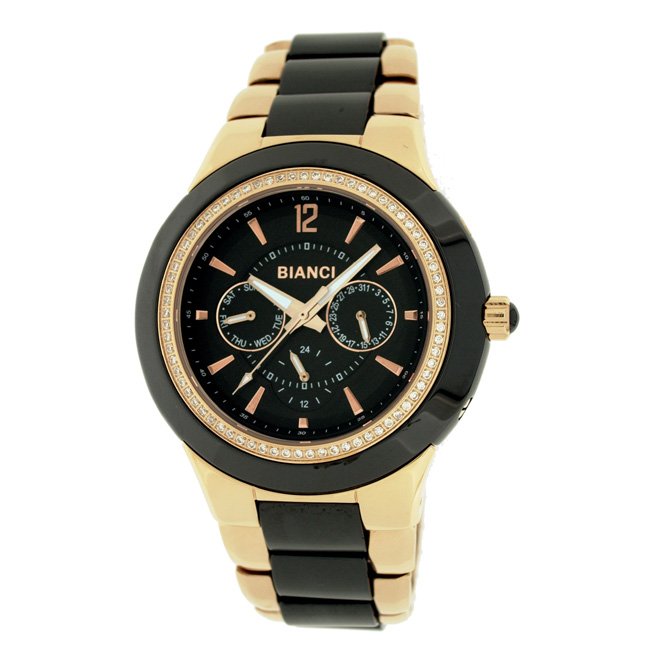 Roberto Bianci Men's Eleganza Black Ceramic Watch: Looking for that perfect timepiece you can wear on special occasions? Then the B274 Eleganza from BIANCI is the watch for you. It features a Japanese quartz movement with day and date, a beautiful and