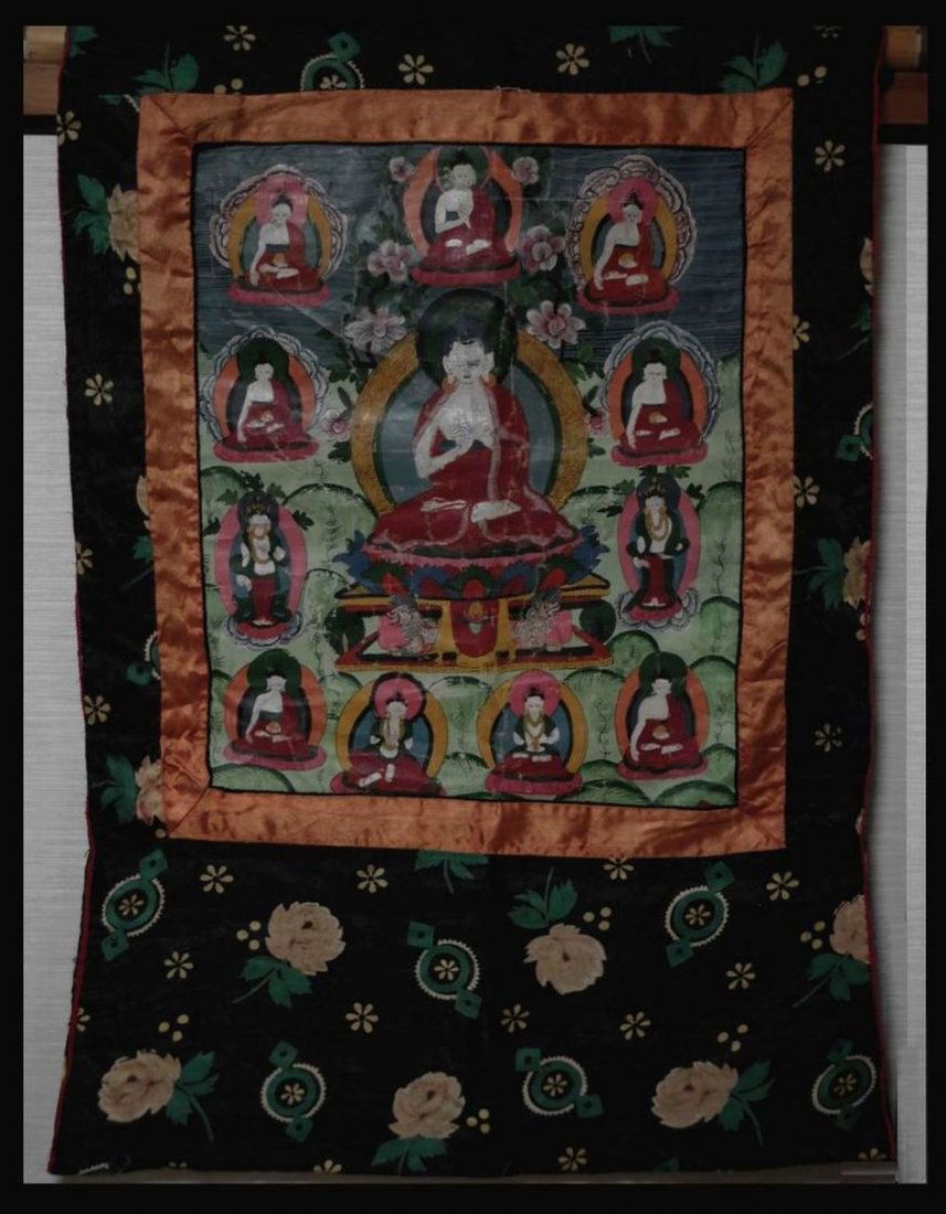 Tibetan Thangka Antique buddha Tara 　 (1 of 4)