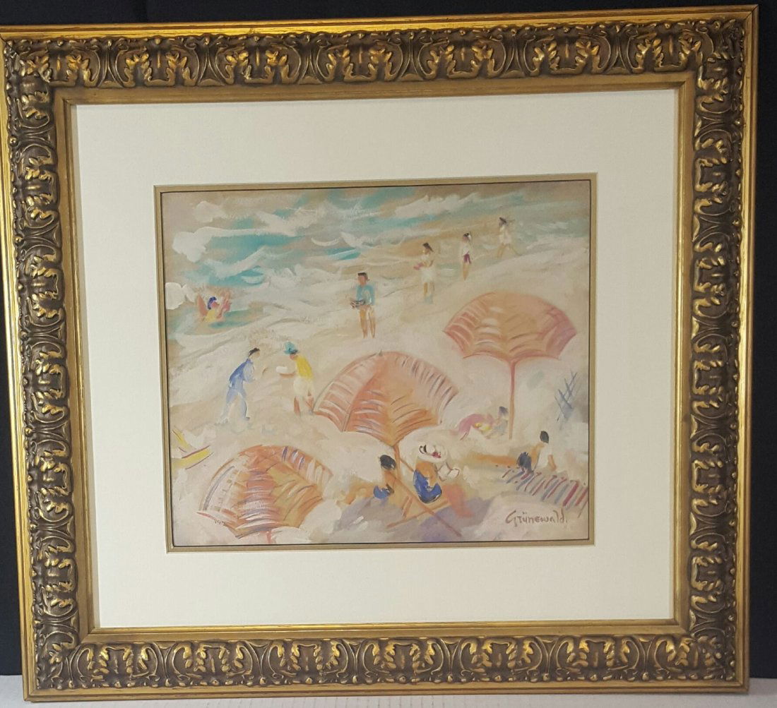 Isaac Grunewald (1889-1946)- Water color on Paper- (1 of 4)