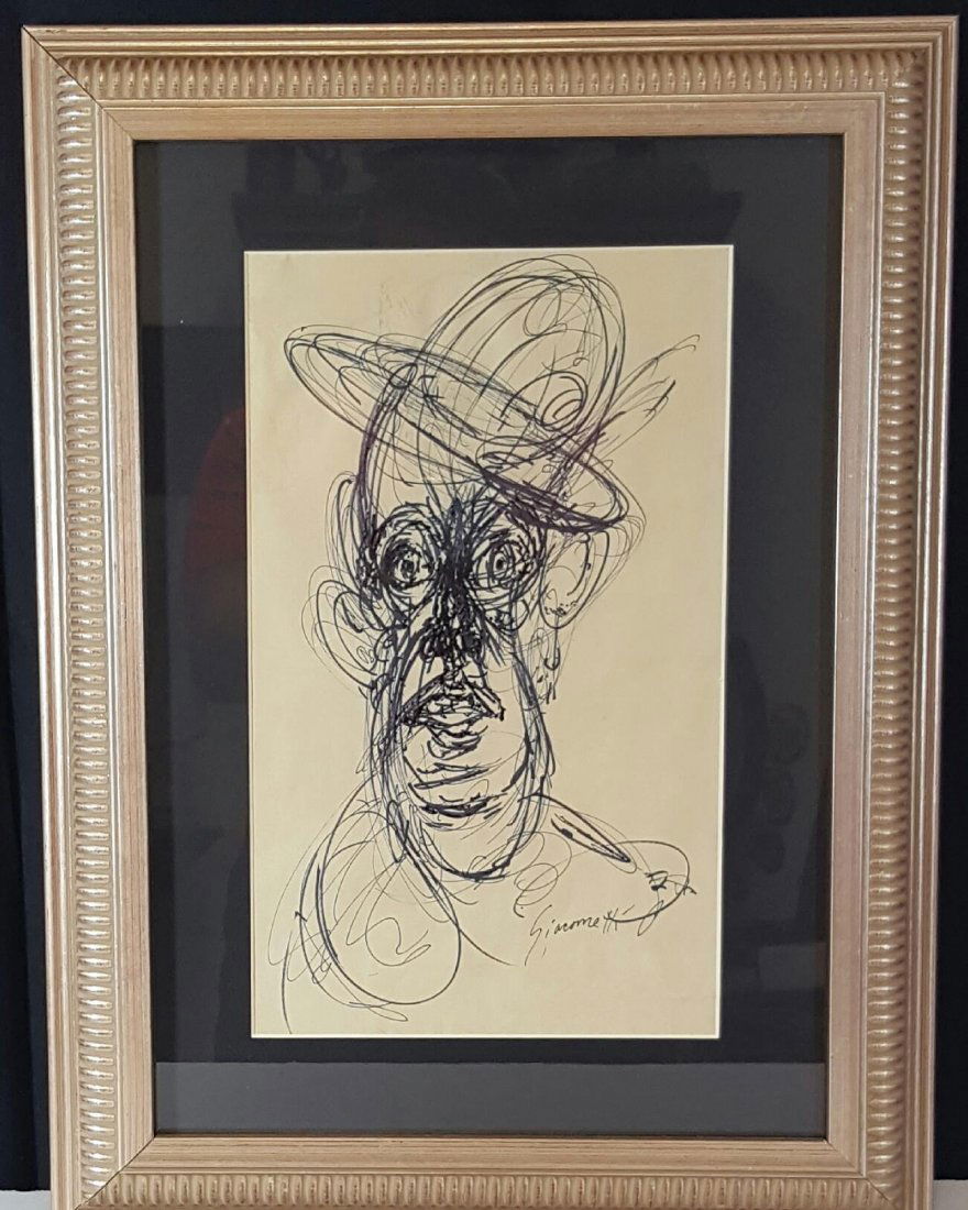 Alberto Giacometti (1901-1966)- Ink on Paper- ATTRIB. (1 of 3)