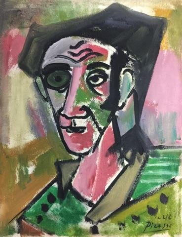 Pablo Picasso (1881-1973) (coa) (Attrib)oil on canvas, (1 of 1)