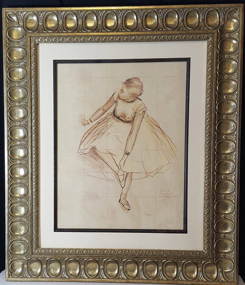 Edgar Degas (1834-1917)-pastei  on Paper-ATTRIB. COA- (1 of 2)