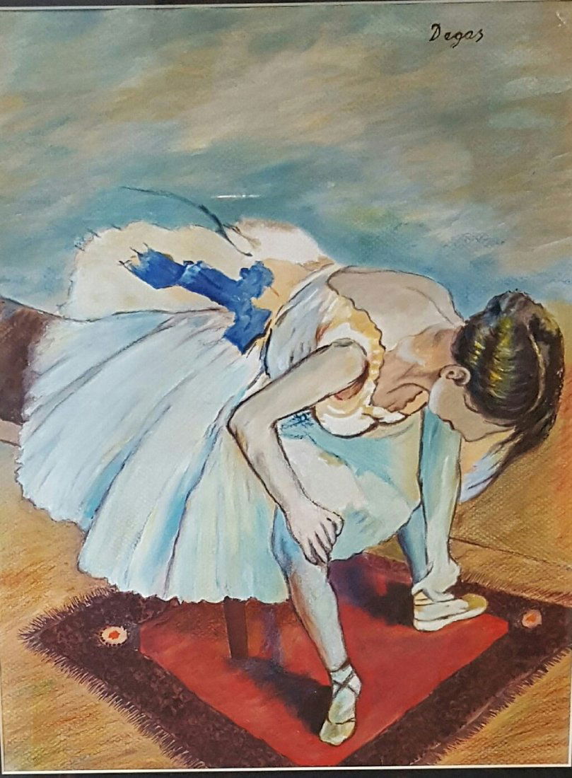 Edgar Degas (1834-1917)-Mixed Media on Paper-ATTRIB. (1 of 2)