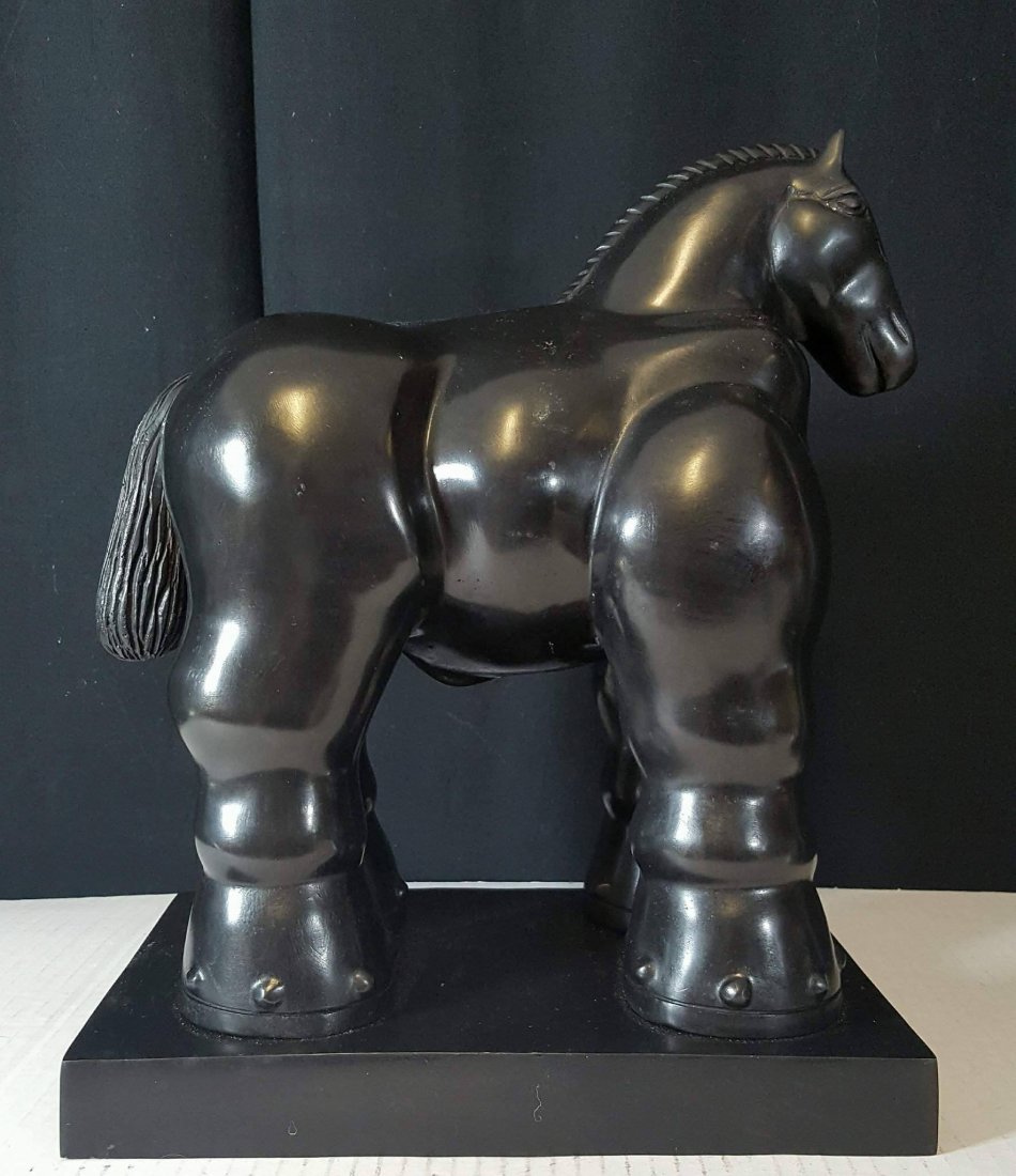 Fernando Botero- Bronze-"Horse". COA-Size:14 "h X 8"w X (1 of 4)