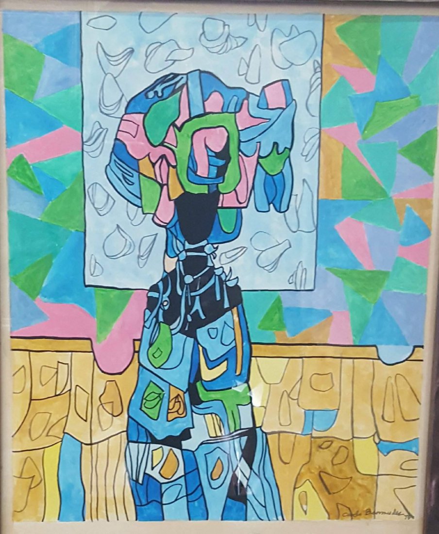 Cundo Bermudez (1914-2008)(coa)Cuban Painter and Murali (1 of 3)