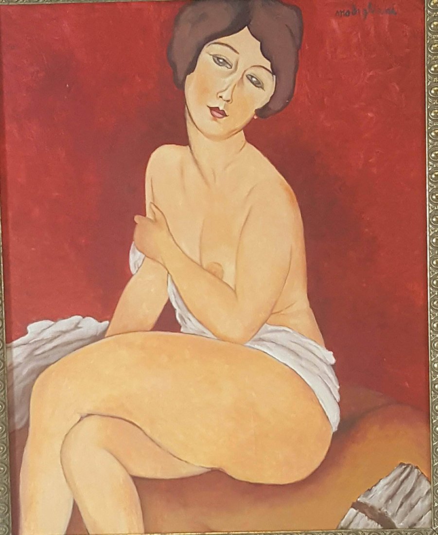 Amadeo Modigliani (1884-1920)-Oil on Canvas-ATTRIB. (1 of 3)