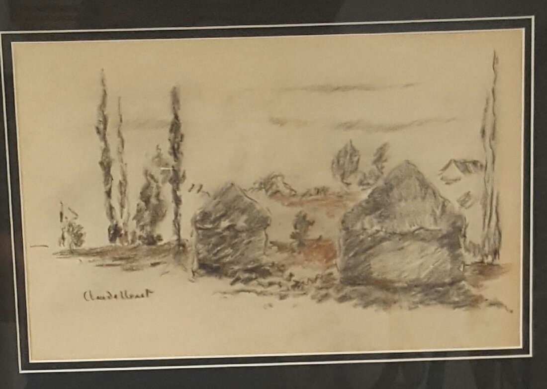 Claude Monet (1840-1926)- Mixed media on Paper- ATTRIB. (1 of 2)