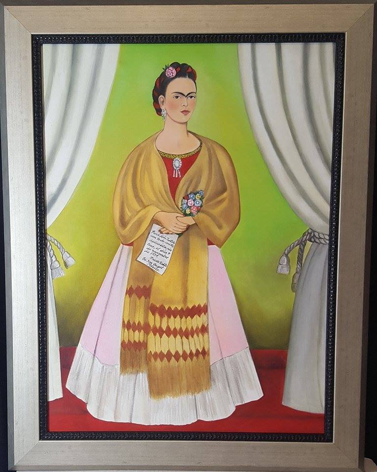 Frida Kahlo (1907-1954)-Oil on Canvas-ATTRIB. (1 of 3)