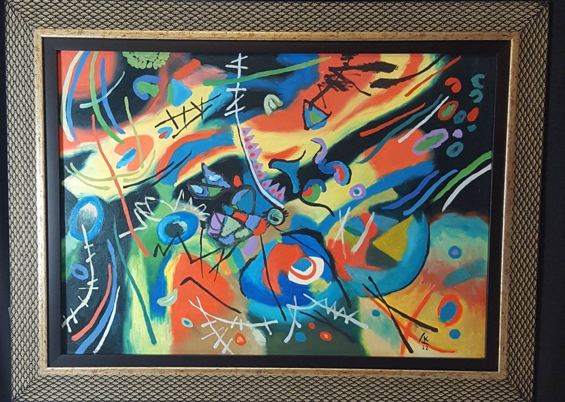 Wassily Kandinsky (1866-1944)- oil on canvas-ATTRIB. (1 of 3)
