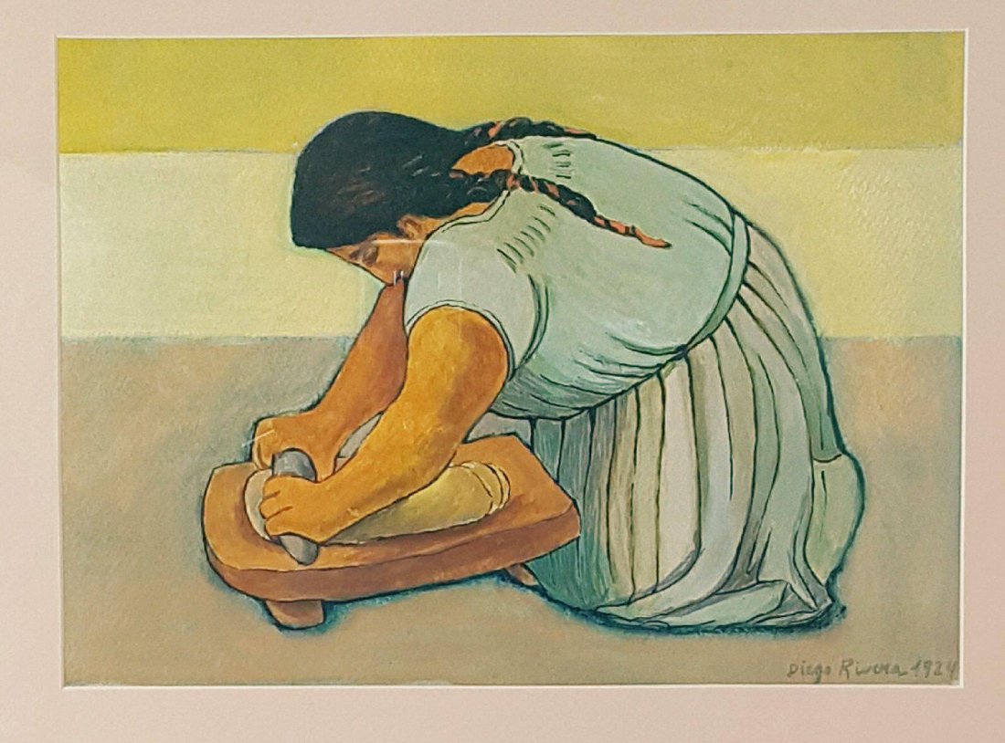 Diego Rivera(1886-1957) - Water color on paper- ATTRIB. (1 of 3)