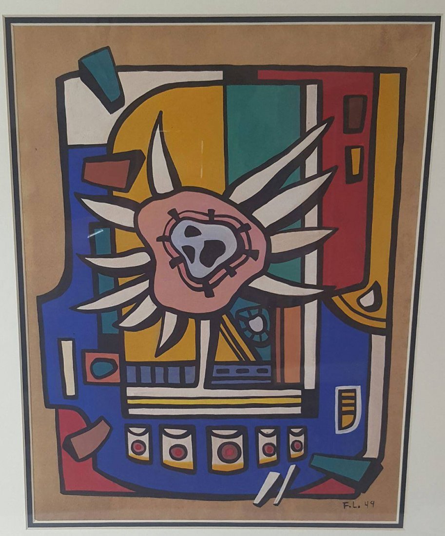 Fernand Leger (1881-1955)- Water Color on paper/49 (1 of 3)