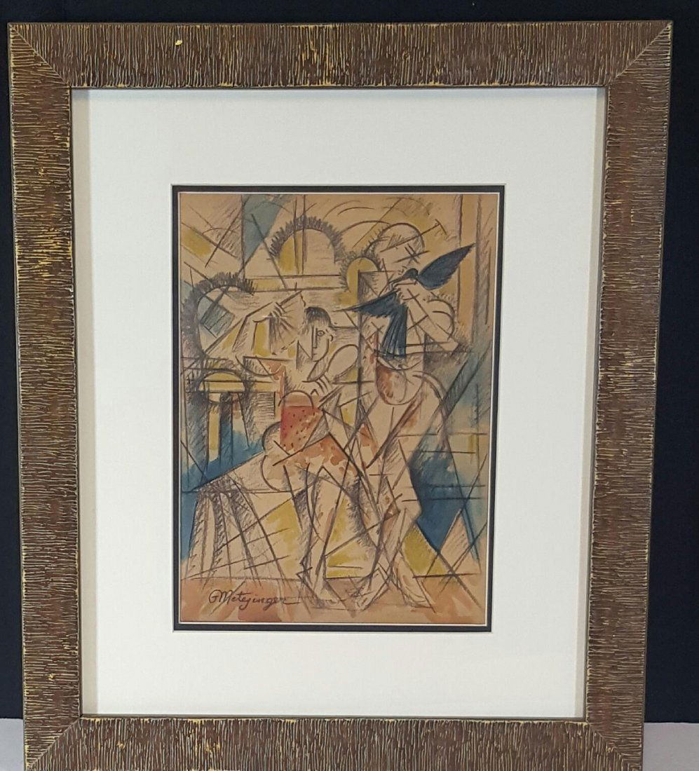 Jean Metzinger (1883-1956)-French Artisit-Mixed Media (1 of 1)