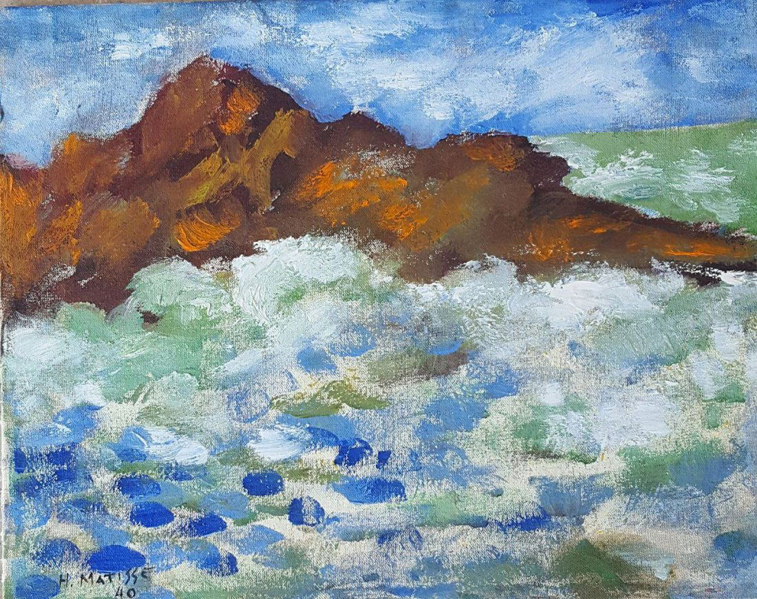 Henri Matisse (1869-1954)-oil on canvas-Size: 12.5"h (1 of 2)