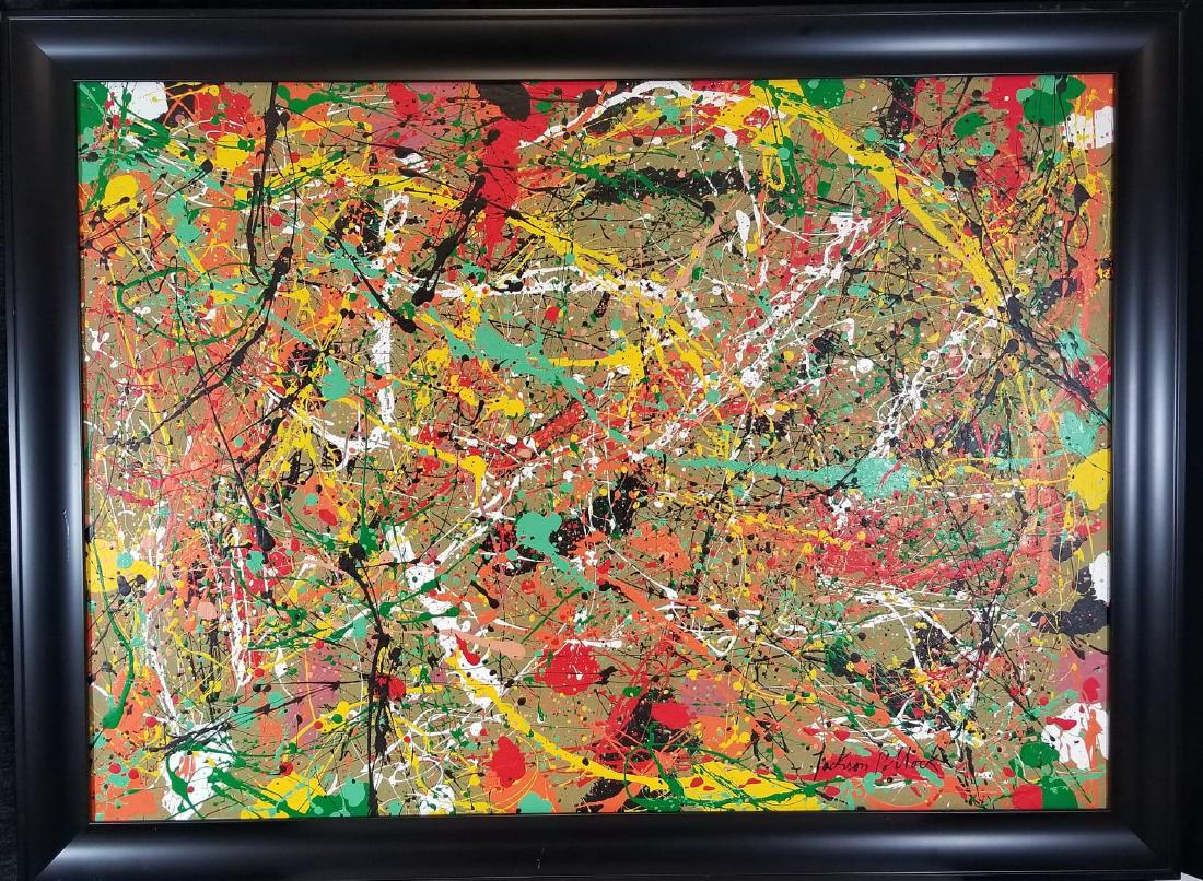 Jackson Pollock (1912-1956) House paint  on canvas (1 of 1)