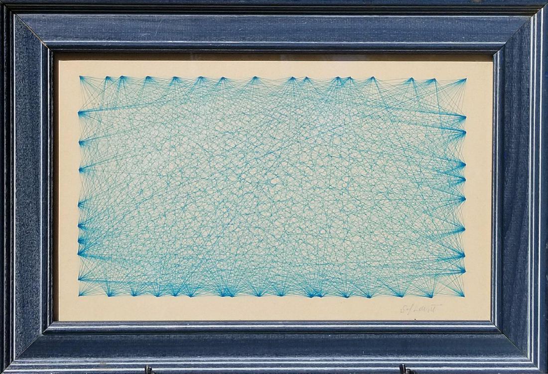 Sol Lewitt was an American artist linked to varius: Sol Lewitt was an American artist linked to varius movements , including Conceptual art and minimalism. Ink on paper size: 10"h x 16"w shipping in US $99