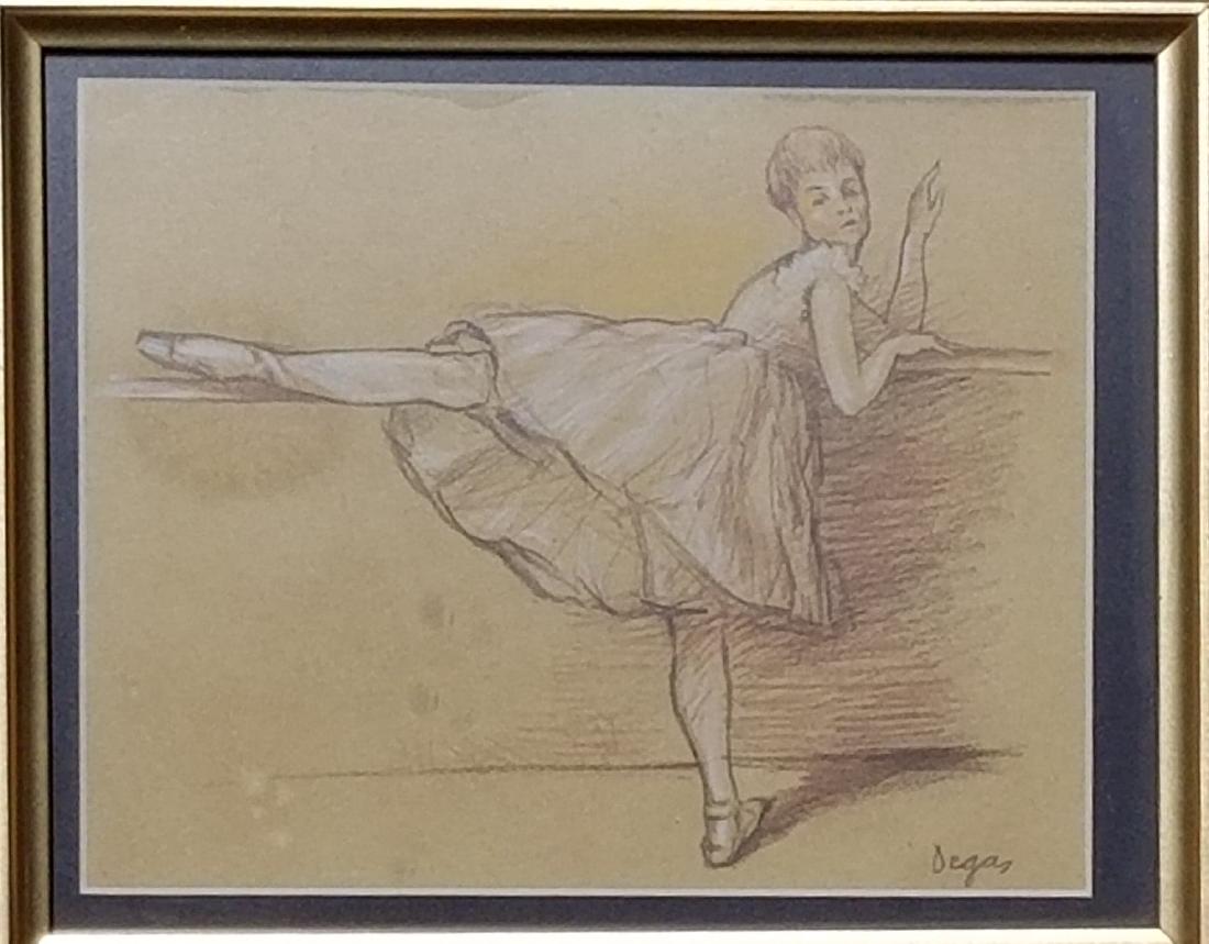 Edgar Degas-Girl dancer-Colored pastel on paper(Attrib- (1 of 1)