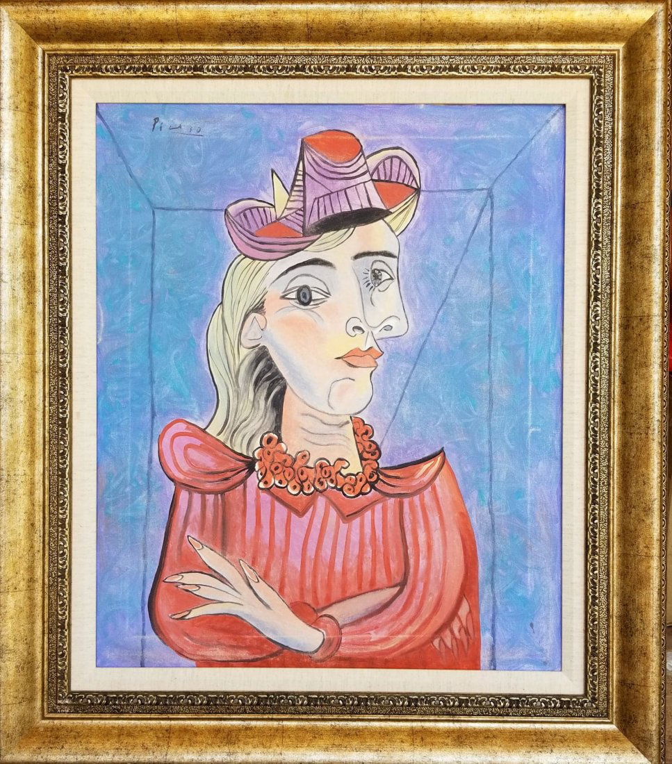 Pablo Picasso (1881-1973)-oil on canvas- ATTRIB. (1 of 2)