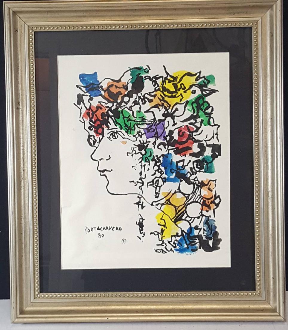 Rene Portocarrero (cuban)(1912-1986) -(attrib) (coa) (1 of 1)