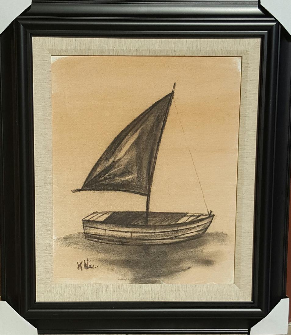 Alexis Leiva Machado (Kacho)- Crayon on Canvas-ATTRIb. (1 of 1)