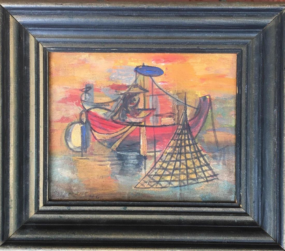 After Mariano Rodridriguez (1912-1990)Cuban artis in: After Mariano Rodridriguez (1912-1990)Cuban artis in 1938 he recived the top honor for painting UNIDAD at the National Exhibit of Painting and Sculpture in Havana . Mix media on paper size:12"h x 13"w