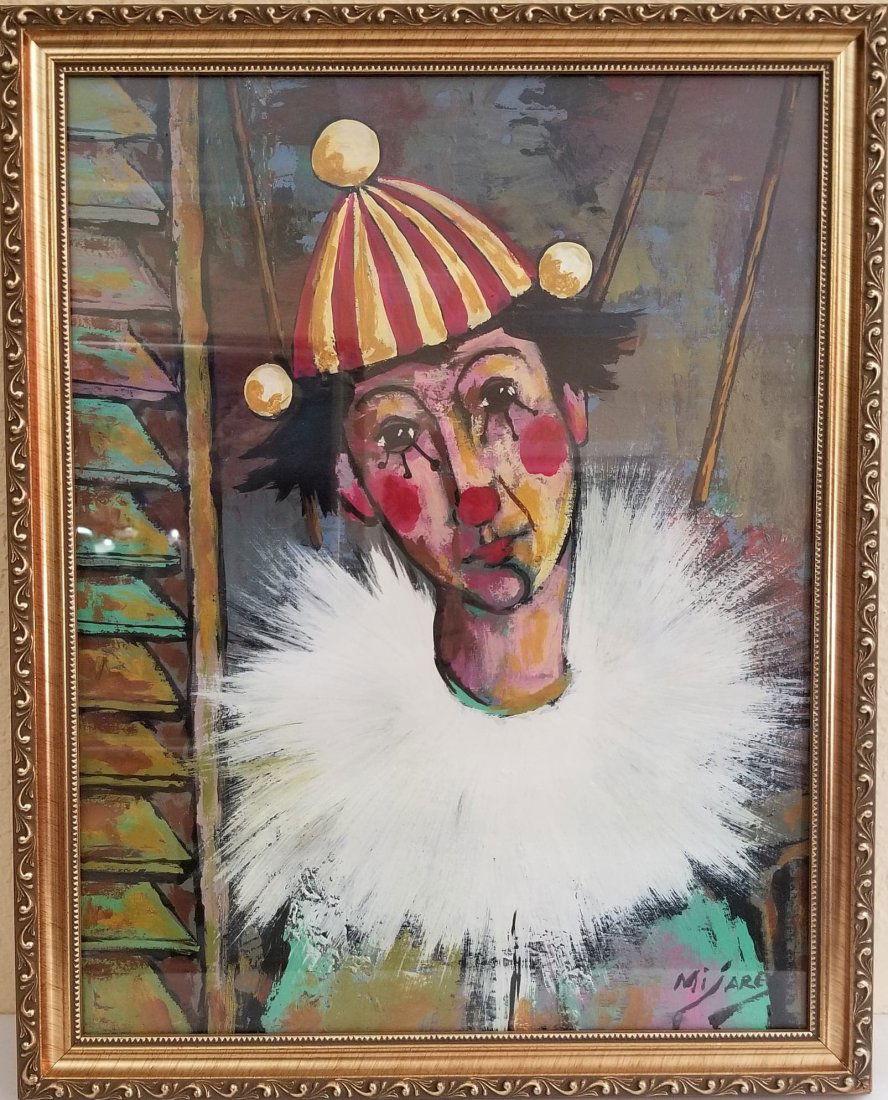 Jose Maria Mijares (1921-2004)-Water color on paper.: Jose Maria Mijares (1921-2004)-Water color on paper. COA singned by the artist- Size: 21 "h X 17w w/ frame shipping in US $ 99