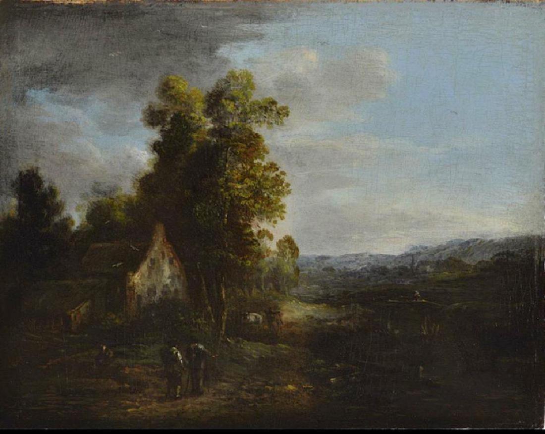 John Constable, was an English landscape painterin the: John Constable, was an English landscape painterin the naturalistic traditions. Oil on wood . Size 8"h x 10"w shipping in US $99