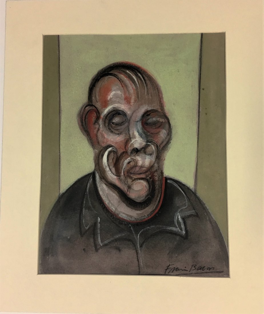 Francis Bacon Pastels/paper, measures 13 x 10"w- (1 of 2)