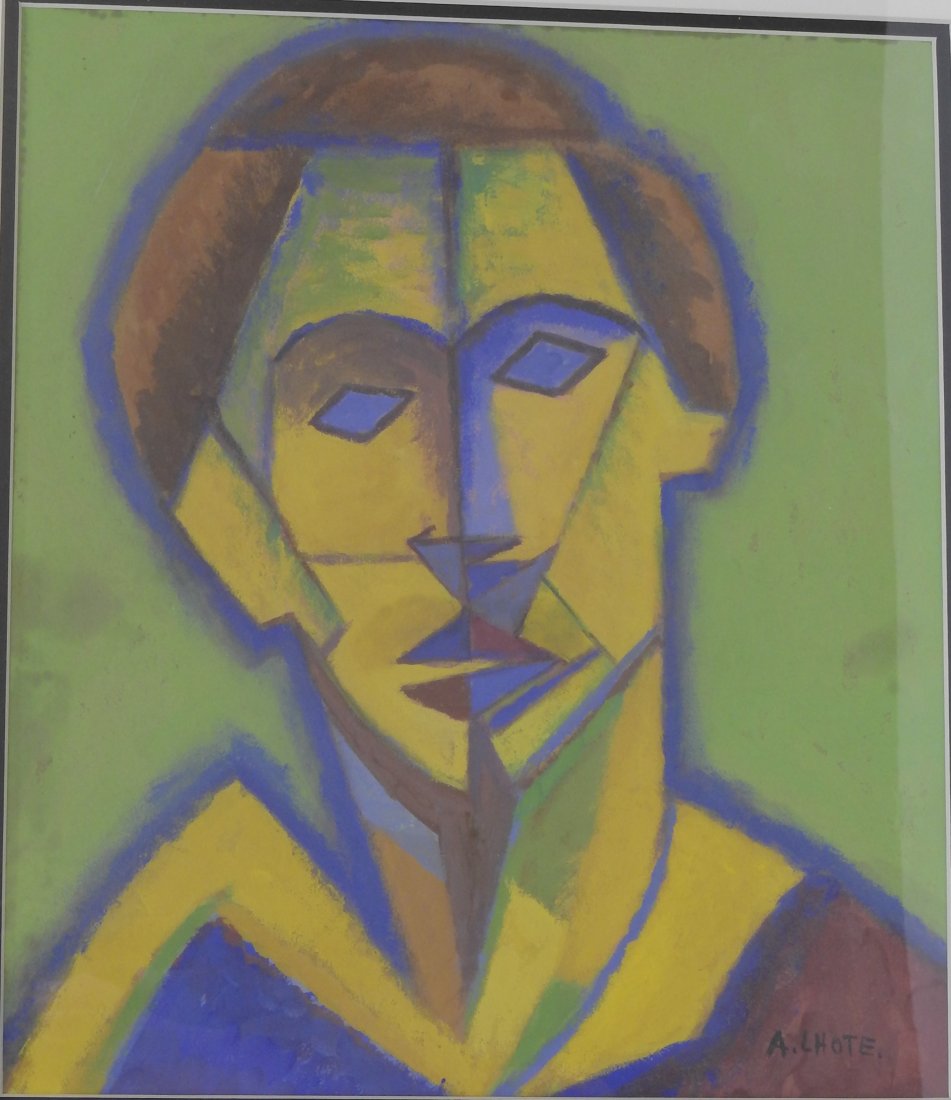 Andre Lhote Gouche/paper, measures 12.25 x 10.25"w-: Andre Lhote Gouche/paper, measures 12.25 x 10.25"w- Shipping within U.S.: $99