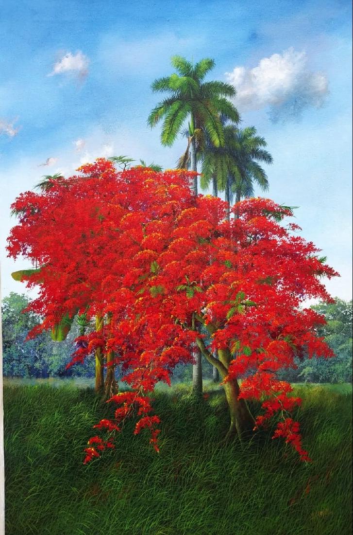 Armando Mejias ,Contemporary Cuban Artist , acrily on (1 of 1)