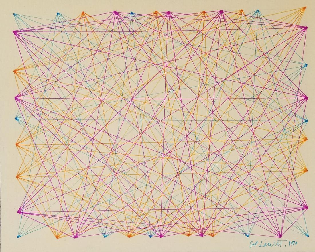 Sol LeWitt (1928-2007) was pivotal in the creation of: Sol LeWitt (1928-2007) was pivotal in the creation of the new radical aesthetic of the 1960's that was a revolutionary contradiction to the 'Abstract Expressionism' current in the 1950's and 60's New 