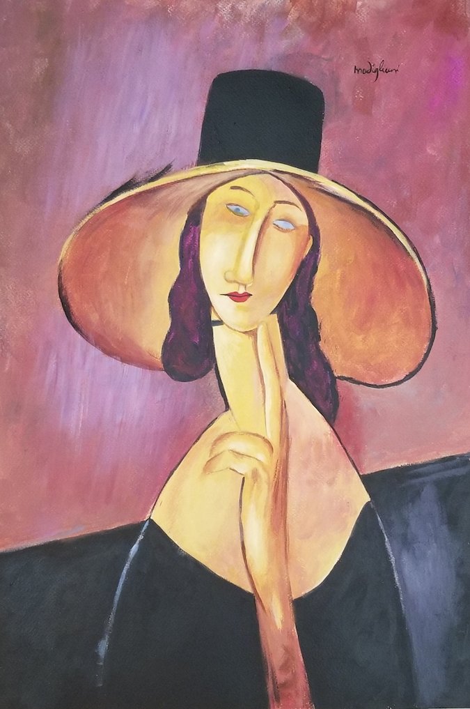 Amadeo Modigliani was an Italian Jewish painter and scu (1 of 2)