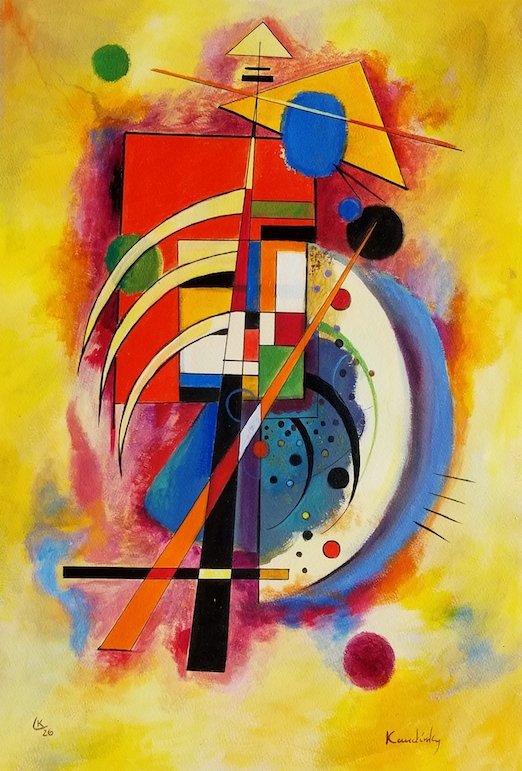Wassily Wassilyevich Kandinsky was a Russian painter: Wassily Wassilyevich Kandinsky was a Russian painter and art theorist. He is credited with painting one of the first recognized purely abstract works. Born in Moscow, Kandinsky spent his childhood in 