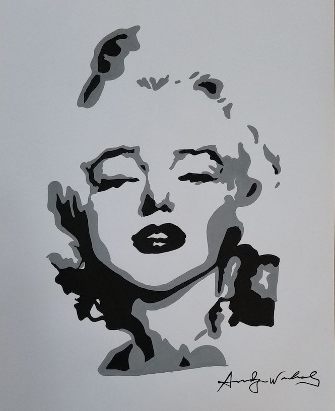 Andy Warhol was an American artist, director and: Andy Warhol was an American artist, director and producer who was a leading figure in the visual art movement known as pop art, (Attributed -COA) water color on paper ,size:24.75"h x19.75"w come with 