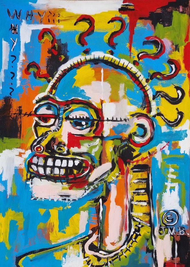 In the manner of: Jean Michel Basquiat (1 of 2)