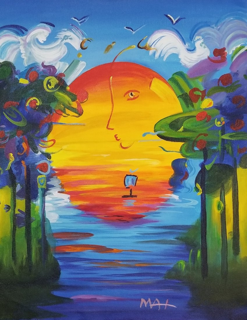 Peter Max is a German-American artist known for using b: Peter Max is a German-American artist known for using bright colours in his work. Works by Max are associated with the visual arts and culture of the 1960s, particularly psychedelic art and pop art.At