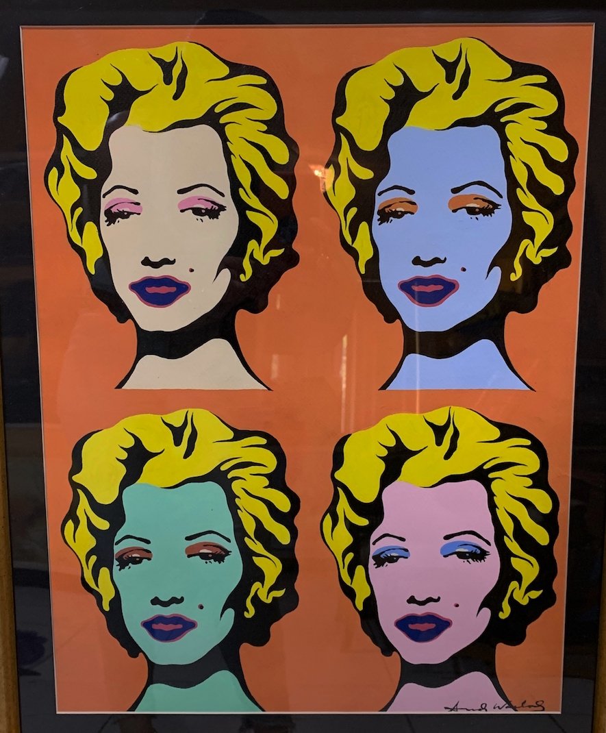Andy Warhol . Marilyn Monroe. Pastel on paper  (attrib) (1 of 2)