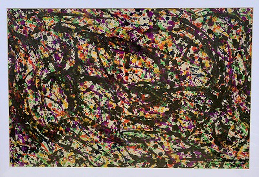 Jackson Pollock  Guache on paper. attrib-Certificated (1 of 1)
