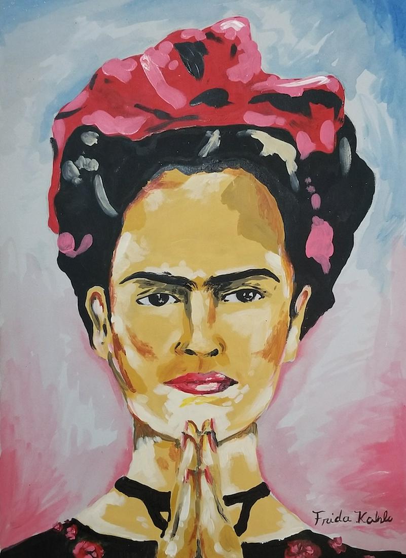 Frida Kahlo (1907-1954), was a Mexican painter who: Frida Kahlo (1907-1954), was a Mexican painter who painted many self - portraits. Inspired by Mexican popular culture she employed a native folk art style to explore questions of identity, post-coloni