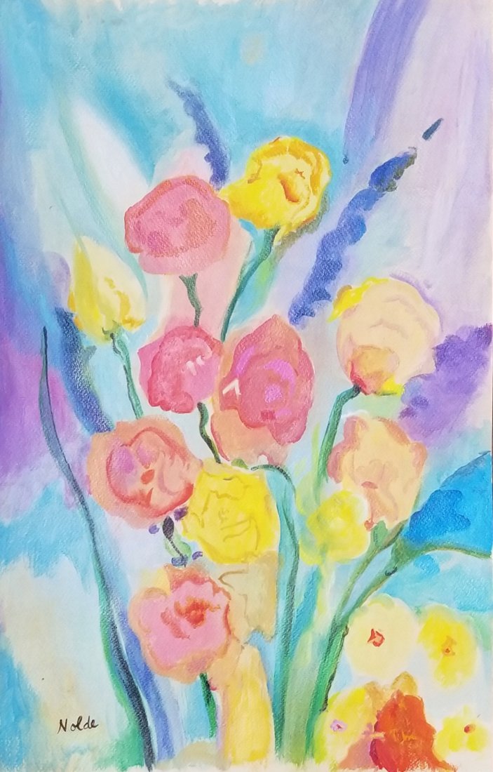 Emil Nolde was a German-Danish painter and printmaker.: Emil Nolde was a German-Danish painter and printmaker. He was one of the first Expressionists, a member of Die Br_cke, and was one of the first oil painting and watercolor painters of the early 20th c