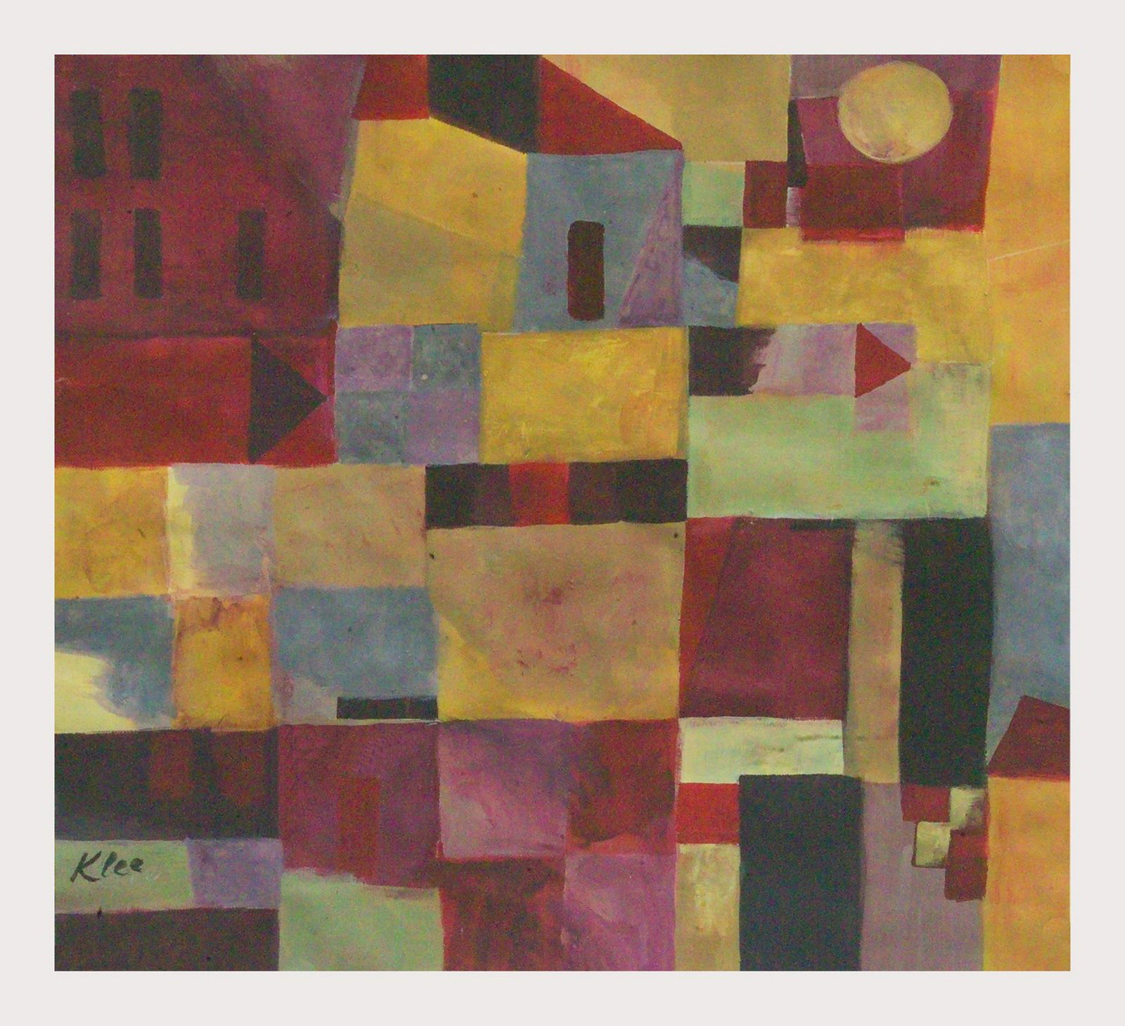 Paul Klee attrib-Certificated of authenticity-water: Paul Klee attrib-Certificated of authenticity-water color on paper size:15"h x 16"w come with frame, shipping in US 149.Condition Report: - By registering to bid for this auction either in-house or on