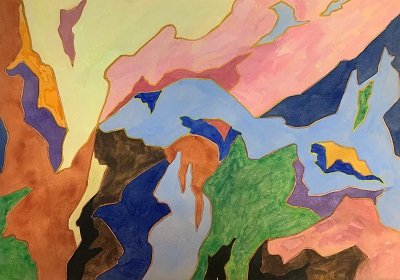 Angustus Vincent Tack (attrib) Watercolor on paper: Angustus Vincent Tack. Watercolor on paper. attrib-Certificated of authenticity , size 10.25"h x 14.25"w , come with frame , shipping in US $149